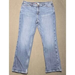 Duluth Trading Co Lined‎ Jeans Womens 18x31 Flannel Plaid Blanket Denim Bootcut